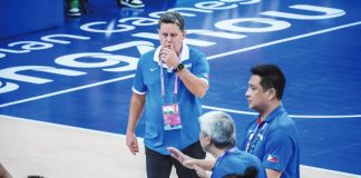 Tim Cone says Gilas Pilipinas will only have six days of preparation before the 2027 FIBA World Cup Asian qualifiers, with some Japan-based players arriving just three days before tip-off due to league restrictions. PBA PHOTO