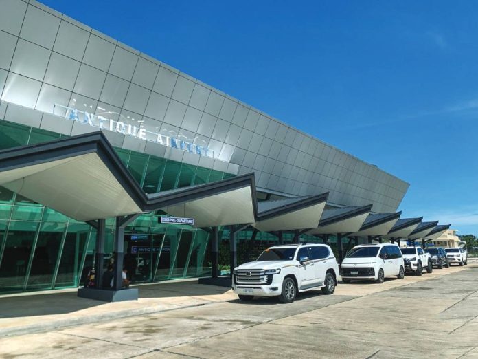 Antique airport2 copy The upgraded Evelio B. Javier Airport in San Jose de Buenavista, Antique, featuring its newly constructed passenger terminal, is scheduled for inauguration and the start of operations this October. PROVINCE OF ANTIQUE PHOTO