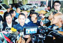 Bureau of Customs Commissioner Ariel Nepomuceno talks to the media following an inspection at the St. Gerrard Construction headquarters in Pasig City on Sept. 2, 2025. The operation at the company owned by the Discaya family found two of the 12 luxury vehicles being investigated for lack of import entry permits. PNA