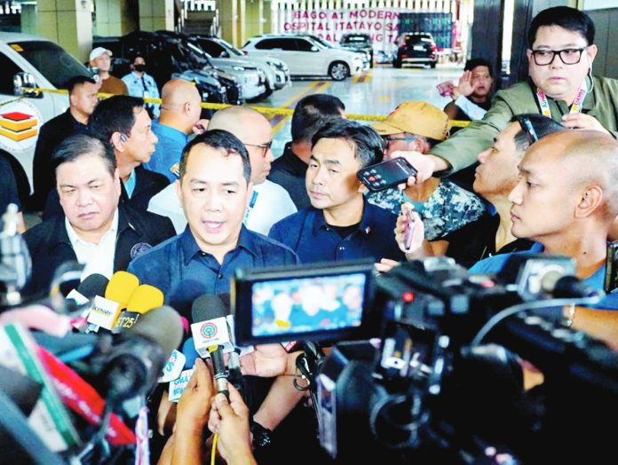 BOC copy (1) Bureau of Customs Commissioner Ariel Nepomuceno talks to the media following an inspection at the St. Gerrard Construction headquarters in Pasig City on Sept. 2, 2025. The operation at the company owned by the Discaya family found two of the 12 luxury vehicles being investigated for lack of import entry permits. PNA