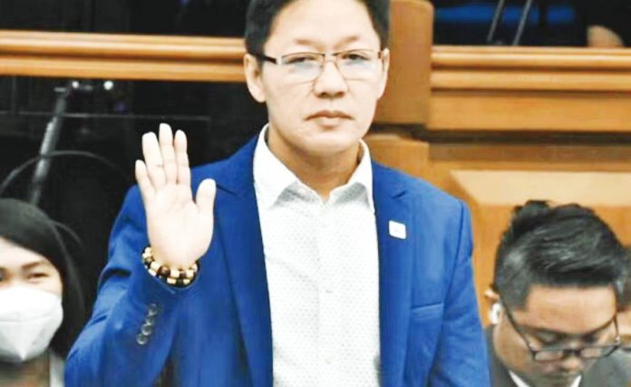 Blue Ribbon Contractor Pacifico “Curlee” Discaya II was cited Thursday for contempt after allegedly lying before the Senate blue ribbon committee investigating the flood control scandal. PHOTO BY NOY MORCOSO/INQUIRER.NET