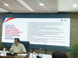 Public Works Secretary Vince Dizon speaks during a press conference on Wednesday, Sept. 24, 2025. He says he will ask for a freeze on vehicle registrations of 26 officials of the Department of Public Works and Highways and contractors tied to irregularities in flood control projects. DIANNE SAMPANG / INQUIRER.NET