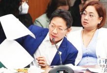 Couple Pacifico “Curlee” and Cezarah “Sarah” Discaya appear in the Senate blue ribbon committee on Sept. 8, 2025 where they bared a list of lawmakers and officials who allegedly demanded shares from payments for government flood control projects awarded to their construction firms. NIÑO JESUS ORBETA, PHILIPPINE DAILY INQUIRER