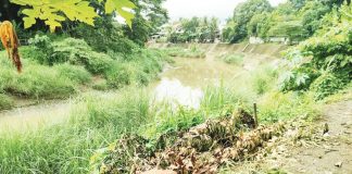 Photo shows a portion of the Tigum Flood Control Project in Barangay Purok 1, Pavia town. Photo courtesy of AJ Palcullo/PN