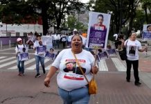 Demonstrations in Mexico on the International Day of the Disappeared. BBC