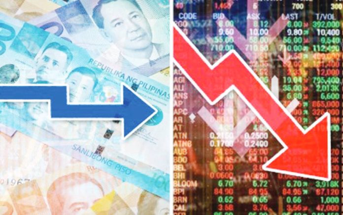 PSEi_declines_copy_resized The Philippine Stock Exchange index slips Monday, September 15, 2025, partly on the movement of the Philippine peso. The local currency closed almost flat against the US dollar at 57.18 from 57.1 on Sept. 12. PNA FILE PHOTO