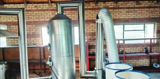 South Africa’s police photographs show industrial manufacturing equipment along with weighing scales and lunch boxes filled with illegal drug crystal methamphetamine or shabu. BBC