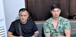 These two Chinese nationals were arrested by Bureau of Immigration intelligence agents after being found working and managing a restaurant in the famous beach area of Boracay in Malay, Aklan, on Monday, Sept. 22, 2025. BUREAU OF IMMIGRATION PHOTO