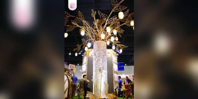 capiz travel mart copy_superimposed The Capiz’s Panalingsing Pavilion at the 36th Philippine Travel Mart came from a Hiligaynon term which means “sprouting” or “regrowth,” symbolizing the province’s vision of tourism that thrives responsibly and sustainably. PTCAO PHOTO