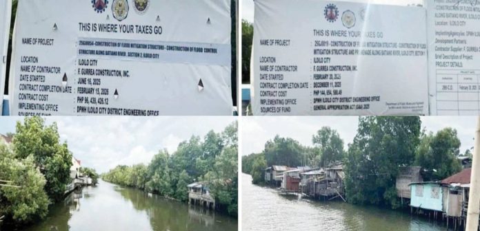 design-flaw (1) WORKS HALTED, ONLY BILLBOARDS. Two flood control projects along Calumpang–Compania Central, Molo, Iloilo City have been suspended due to site inaccessibility caused by informal settlers. Although works were scheduled to start on February 20 and June 16, visible progress remains absent — except for billboards — prompting questions on whether mobilization or advance payments have been released.