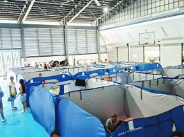 A total of 2,529 individuals from 25 barangays in Iloilo City have been displaced and were being accommodated in evacuation centers as of 1 p.m. on Sept. 26. Photo shows the city’s So-oc Regional Evacuation Center. ILOILO CITY GOVERNMENT PHOTO
