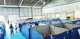 A total of 2,529 individuals from 25 barangays in Iloilo City have been displaced and were being accommodated in evacuation centers as of 1 p.m. on Sept. 26. Photo shows the city’s So-oc Regional Evacuation Center. ILOILO CITY GOVERNMENT PHOTO