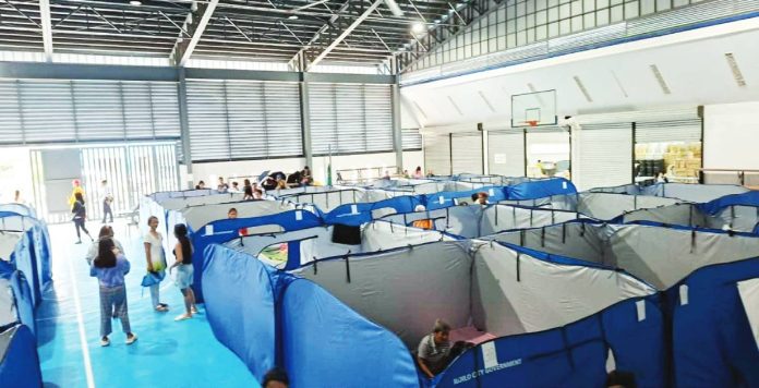 A total of 2,529 individuals from 25 barangays in Iloilo City have been displaced and were being accommodated in evacuation centers as of 1 p.m. on Sept. 26. Photo shows the city’s So-oc Regional Evacuation Center. ILOILO CITY GOVERNMENT PHOTO