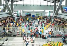Travelers arrive at the Ninoy Aquino International Airport (NAIA) Terminal 3 in Pasay City. President Ferdinand Marcos Jr. has ordered the Department of Transportation to assist travelers affected by the inclement weather. JONATHAN CELLONA, ABS-CBN NEWS FILE PHOTO