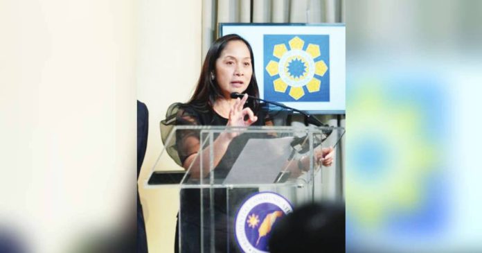 govt offices green1.JPG_superimposed Energy Secretary Sharon Garin (left) says requiring energy-efficient products and prioritizing solar rooftops will not only reduced costs but also set an example for every household, business, and community. PCO/ANGELES CITY LGU PHOTOS