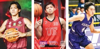 Ilonggo Gerry Abadiano of the University of the Philippines Fighting Maroons, Bacolodnon Dylan Despi of the University of the East Red Warriors, and Pontevedra's Kobe Demisana of Adamson University Falcons are among the Western Visayas-based players suiting up in UAAP Season 88. FACEBOOK PHOTOS