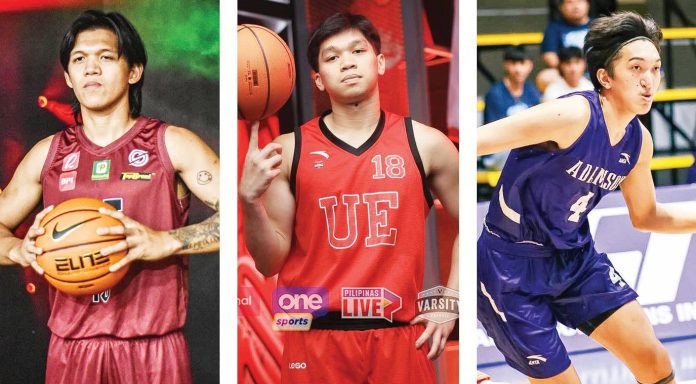 Ilonggo Gerry Abadiano of the University of the Philippines Fighting Maroons, Bacolodnon Dylan Despi of the University of the East Red Warriors, and Pontevedra's Kobe Demisana of Adamson University Falcons are among the Western Visayas-based players suiting up in UAAP Season 88. FACEBOOK PHOTOS
