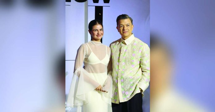 Janine Gutierrez and Jericho Rosales attended the Preview Ball 2025 beige carpet at the Marriott Hotel in Pasay City on Sept. 2. HANNAH MALLORCA/INQUIRER.NET PHOTO