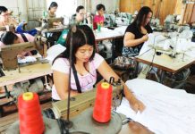 Women work at a sweatshop sewing clothes under contract with local clothing manufacturers in Manila in this file photo. The Philippine Statistics Authority said Wednesday, Sept. 10, 2025, that jobless rate rose to 5.3 percent in July 2025 from 3.7 percent in June. AFP PHOTO / Jay DIRECTO