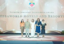 MEGAWORLD’S HOTEL GROUP BAGS DOT’S TOURISM INDUSTRY EXCELLENCE AWARD. Setting a new milestone in the Philippine tourism sector, Megaworld Hotels & Resorts was honored by the Department of Tourism (DOT) with its inaugural Tourism Industry Excellence Award — making it the first and only hospitality group to earn this recognition. The award highlights the company’s stature as the Philippines’ largest hotel operator and its distinction as the country’s first Muslim-friendly hotel chain as certified by Crescent Rating. The group has also been commended for championing Filipino culture and enriching guest experiences through its pioneering Sampaguita Project, which uses the Philippine national flower in its guests’ experiences and hotel touchpoints. Receiving the award from DOT Secretary Christina Frasco (center), along with DOT undersecretaries Verna Esmeralda Buensuceso and Maria Rica Bueno, were Megaworld Hotels & Resorts Group GM Arturo Boncato, Jr. (2nd from left) and Managing Director Cleofe Albiso (2nd from right).