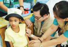 Women urged to get HPV shots, screening This year, Department of Health – Region 6 targets to vaccinate 62,843 Grade 1 pupils with measles-rubella (MR) and tetanus-diphtheria (TD) vaccines; 84,142 Grade 7 students with MR and TD shots; and 38,612 Grade 4 female learners with the human papillomavirus (HPV) vaccine to prevent cervical cancer. DOH-6 PHOTO