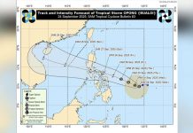 DSWD-6 sustains P116-M relief readiness as ‘Opong’ emerges after ‘Nando’ Track and intensity forecast of Tropical Storm Opong issued at 5 a.m., Wednesday, September 24, 2025. PHOTO BY PAGASA/FACEBOOK