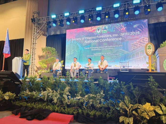 Thousands of Filipino foresters gather at the Iloilo Convention Center in Iloilo City for the 2025 National Conference of the Society of Filipino Foresters, Inc., where Department of Environment and Natural Resources (DENR) Region 6 executive director Raul Lorilla delivered the keynote address on promoting wood self-sufficiency and biodiversity conservation. DENR-WESTERN VISAYAS PHOTO