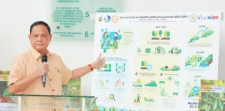 Gov. Arthur Defensor Jr. underscores his vision of making Iloilo a “Forest Province” as he presents the Tanum Iloilo framework, stressing that “the forest is the best flood control project” during the launch of the 25th Piyesta sa Kakahuyan at the Provincial Capitol. PHOTO FROM BALITA HALIN SA KAPITOLYO