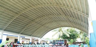 The newly inaugurated P2.9-million multi-purpose covered gym at Narciso Ayalin Integrated School in Barangay Aglalana, Passi City, will serve as a venue for both academic events and sports activities. PHOTO FROM BALITA HALIN SA KAPITOLYO