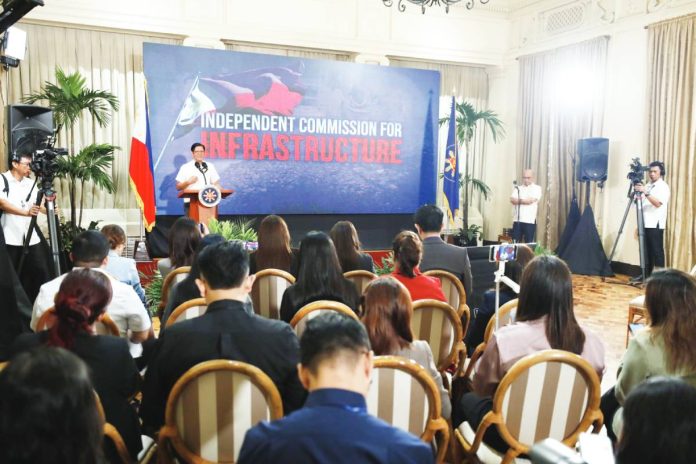 President Ferdinand R. Marcos Jr. says the Independent Commission on Infrastructure will conduct its work without fear or favor, declaring that no individual — whether friend, ally, or relative — will be exempt from scrutiny. Speaking at Kalayaan Hall in Malacañan Palace on Monday, the President addressed concerns that the Commission’s findings might spare members of his political circle, including House Speaker Ferdinand Martin Romualdez and other congressional leaders. PCO