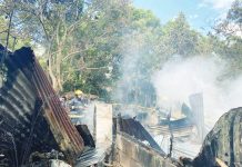 A fire broke out at around 2:11 p.m. on Sept. 9, 2025 in Barangay Poblacion Ilawod, Passi City, Iloilo, destroying two houses. BFP-PASSI CITY PHOTO