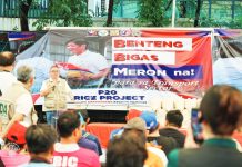 Secretary Francisco P. Tiu Laurel Jr. led the launching of the “Benteng Bigas, Meron Na!” program in Quezon City last week. ALAN JAY JACALAN, AFID PHOTO