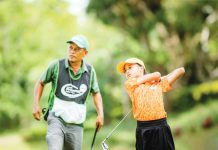 Bacolodnon Ana Marie Aguilar emerges victorious in the girls’ 7-10 division of the ICTSI Bacolod Junior PGT Championship. ICTSI PHOTO