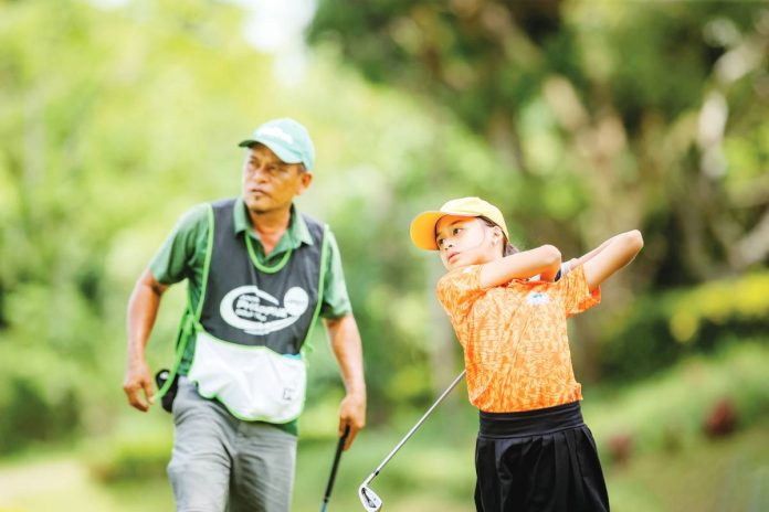 sports Aguilar Bacolodnon Ana Marie Aguilar emerges victorious in the girls’ 7-10 division of the ICTSI Bacolod Junior PGT Championship. ICTSI PHOTO