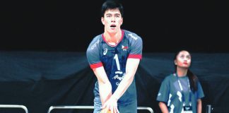 Bryan Bagunas is the lone bright spot in Alas Pilipinas' loss to Tunisia. PHOTO COURTESY OF VOLLEYBALL PHILIPPINES