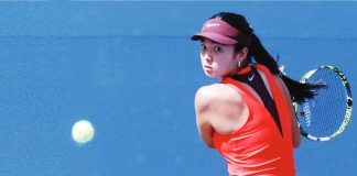Alex Eala keeps her eyes locked on the ball during her commanding 6-2, 6-2 victory over the Netherlands’ Arianne Hartono at the Guadalajara 125 Open in Mexico. REUTERS