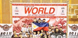 DEFTAC Six Blades Jiu-jitsu kids pose for a group photo after winning the overall championships in Chiba, Japan recently. CONTRIBUTED PHOTO