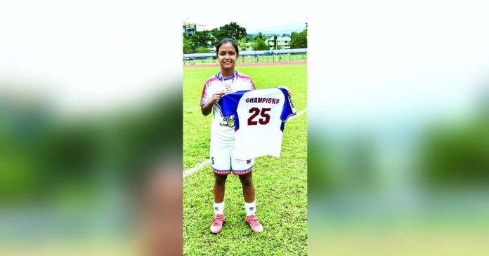 Renzel Grace Gelsana Gella first honed her football skills with the Pontevedra Football Club before being recruited by Makati FC. CONTRIBUTED PHOTO
