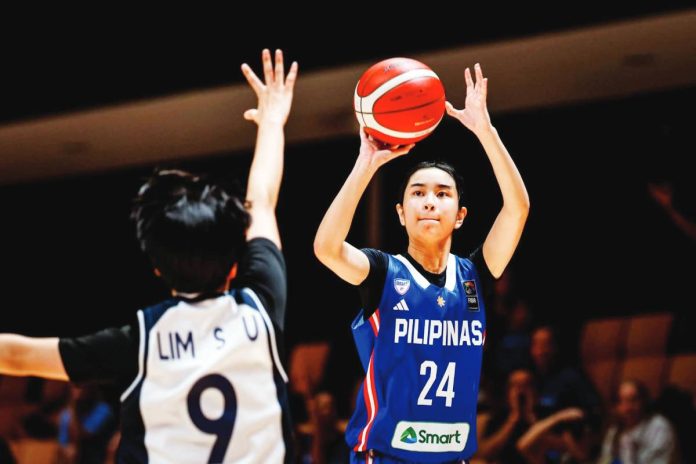 Gilas Pilipinas Girls' Tiffany Reyes pulls up for a basket. FIBA PHOTO