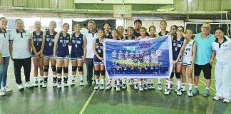 Members of Bacolod Tay Tung High School elementary girls volleyball team. PHOTO COURTESY OF ROBERTO CALAMBA JR.