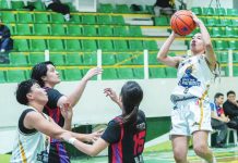 Tagaytay-Tol Patriots' Stefanie Berberabe pulls up for a shot. WMPBL PHOTO