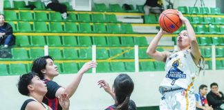 Tagaytay-Tol Patriots' Stefanie Berberabe pulls up for a shot. WMPBL PHOTO
