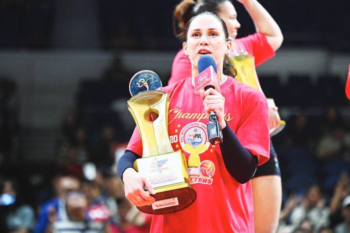 sports_Davison_resized Savannah Davison, a 26-year-old Fil-Canadian outside hitter, turned in a season to remember in the Premier Volleyball League. PVL PHOTO
