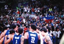Gilas Pilipinas slipped three places to No. 37 in the updated FIBA men’s world rankings. FIBA PHOTO