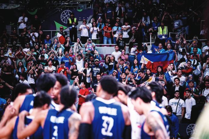 Gilas Pilipinas slipped three places to No. 37 in the updated FIBA men’s world rankings. FIBA PHOTO