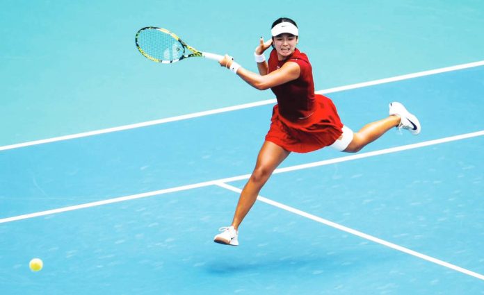 Alex Eala faltered in the semifinals round of the 1st Jingshan Open Tennis 2025 WTA 125. Photo from Alex Eala’s Facebook page