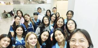 Adamson University Lady Falcons are on their way to Iloilo on Friday for their friendly game against the Ateneo de Manila University Blue Eagles tonight at the City of Passi Arena. GAMETIME SPORTS PHOTO