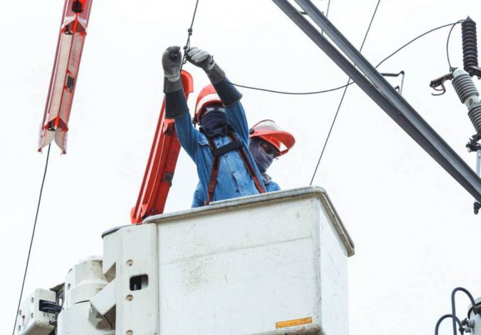 spot electricity Higher electricity rates are expected this September following the increase in the prices of electricity traded at the spot market last month. Photo shows Meralco workers conducting maintenance operations. PHOTO COURTESY OF INQUIRER.NET
