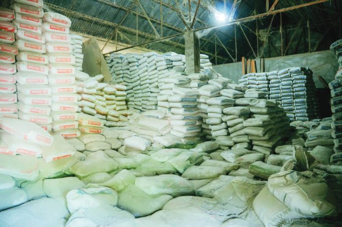 About 4,686 wasted bags of cement were discovered in the City Engineer’s Office warehouse at Barangay Taculing, Bacolod City, during Mayor Greg Gasataya’s inspection last Saturday, Sept. 6. BCCO PHOTO