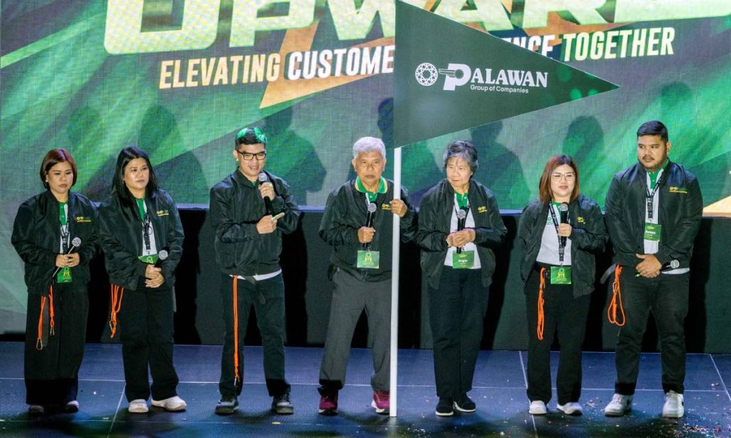 Palawan Group executives (from left to right): Korina Castro-Fernando, Chief Human Resources Officer; Lilian Castro-Selda, Vice Chairman and Chief Financial Officer; Karlo M. Castro, Chief Executive Officer and President; Bobby L. Castro, Founder and Chairman; Angelita M. Castro, Co-founder and Deputy Chairman; Lisa Lou Castro-Sabado, Chief Business Development Officer; and Roberto Ben “Bobit” Castro, Chief Operations Officer—united in purpose and guiding the organization to new heights.